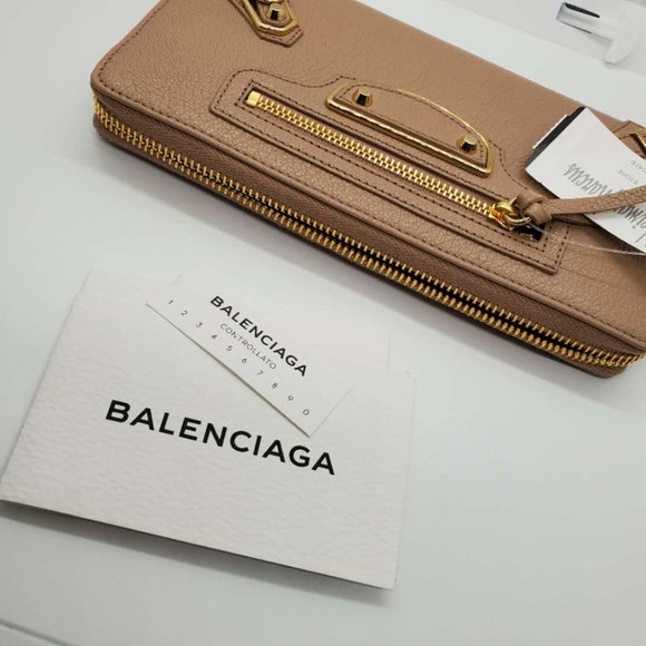 Metallic Pink Classic Edge Continental Zip Wallet - Picture 3 of 6